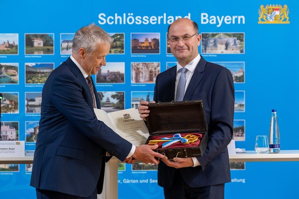 Hermann Auer wird neuer Präsident der bayerischen Verwaltung der staatlichen Schlösser, Gärten und Seen